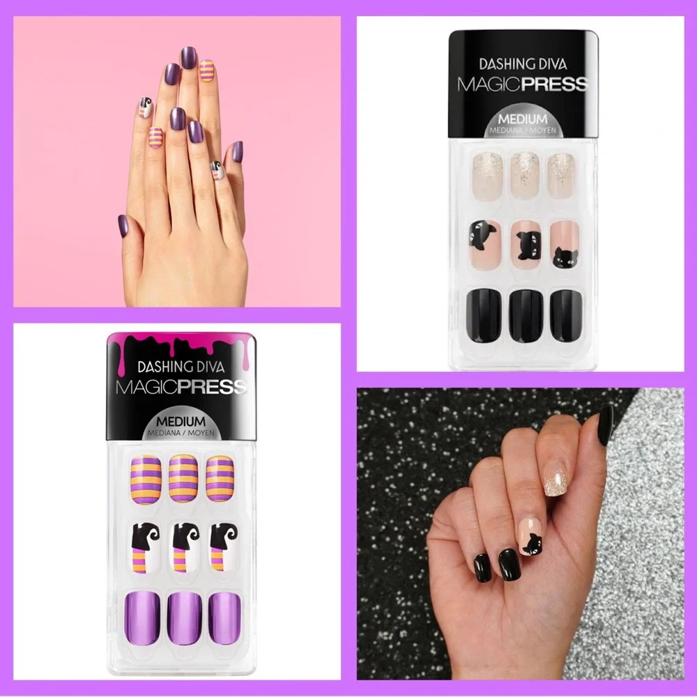 3 sets Halloween Press on Nail kits 🎃 Dashing Diva Magic Press on manicure - Picture 3 of 8